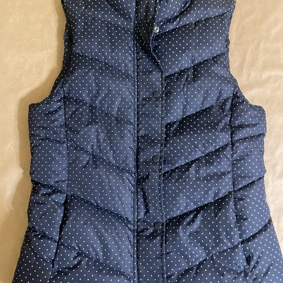 NWOT GAP Warmest Vest Marine Blue Dot | Medium - Picture 4 of 12